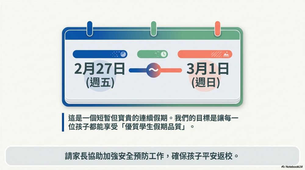 【公告】114學年度思賢國小和平紀念日連假學生活動安全注意事項宣導圖片